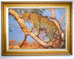 Leopard in a Tree – Somchai | 150 x 100 cm