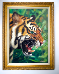 Tiger with Green Eyes - Ketwalin | 50 x 70 cm