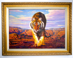 Tiger on the Hunt – Somchai | 150 x 100 cm