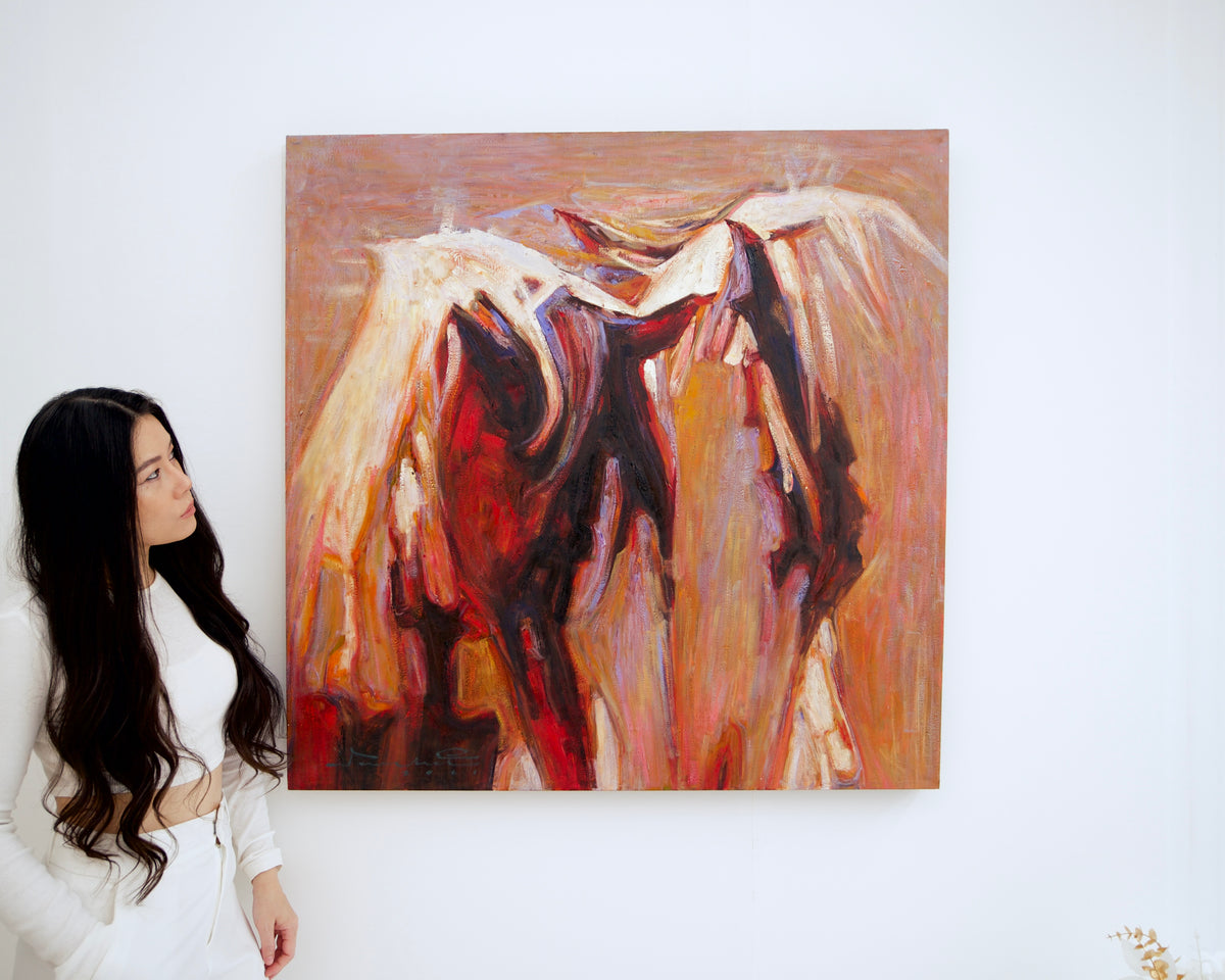 Abstract Horse – Somchai | 100 x 100 cm