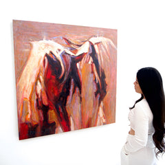 Abstract Horse – Somchai | 100 x 100 cm