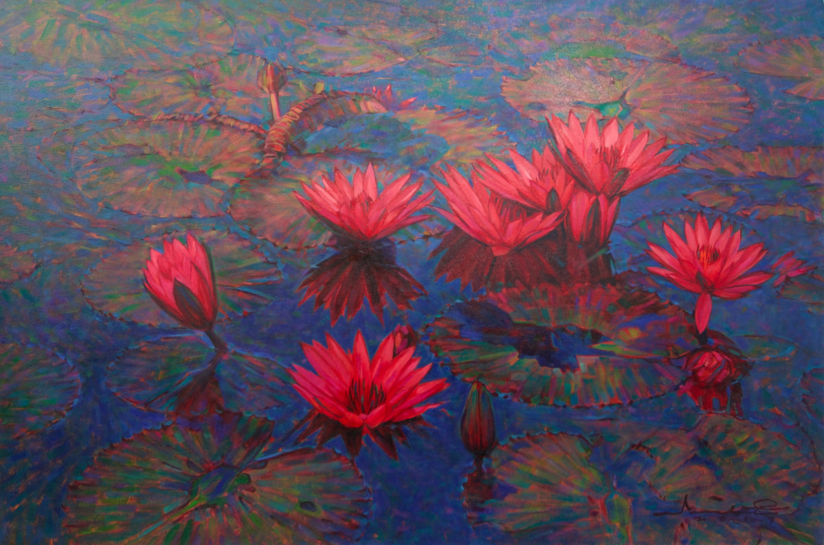 Pink Lotus – Somchai | 80 x 120 cm