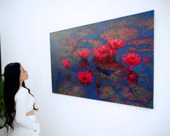 Pink Lotus – Somchai | 80 x 120 cm