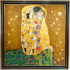 The Kiss – A Reimagined Gustav Klimt Masterpiece by Master Apollon | 200 x 200 cm