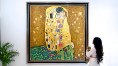 The Kiss – A Reimagined Gustav Klimt Masterpiece by Master Apollon | 200 x 200 cm