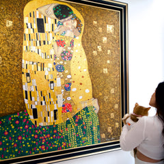 The Kiss – A Reimagined Gustav Klimt Masterpiece by Master Apollon | 200 x 200 cm