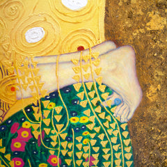 The Kiss – A Reimagined Gustav Klimt Masterpiece by Master Apollon | 200 x 200 cm