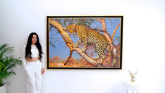 Leopard in a Tree – Somchai | 150 x 100 cm