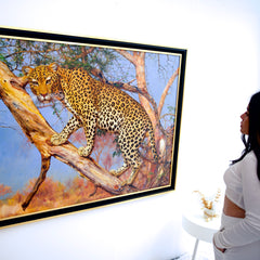 Leopard in a Tree – Somchai | 150 x 100 cm