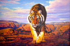 Tiger on the Hunt – Somchai | 150 x 100 cm