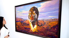 Tiger on the Hunt – Somchai | 150 x 100 cm