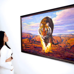 Tiger on the Hunt – Somchai | 150 x 100 cm