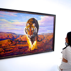 Tiger on the Hunt – Somchai | 150 x 100 cm