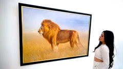 Lion in the Savannah – Somchai | 150 x 100 cm