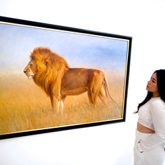 Lion in the Savannah – Somchai | 150 x 100 cm