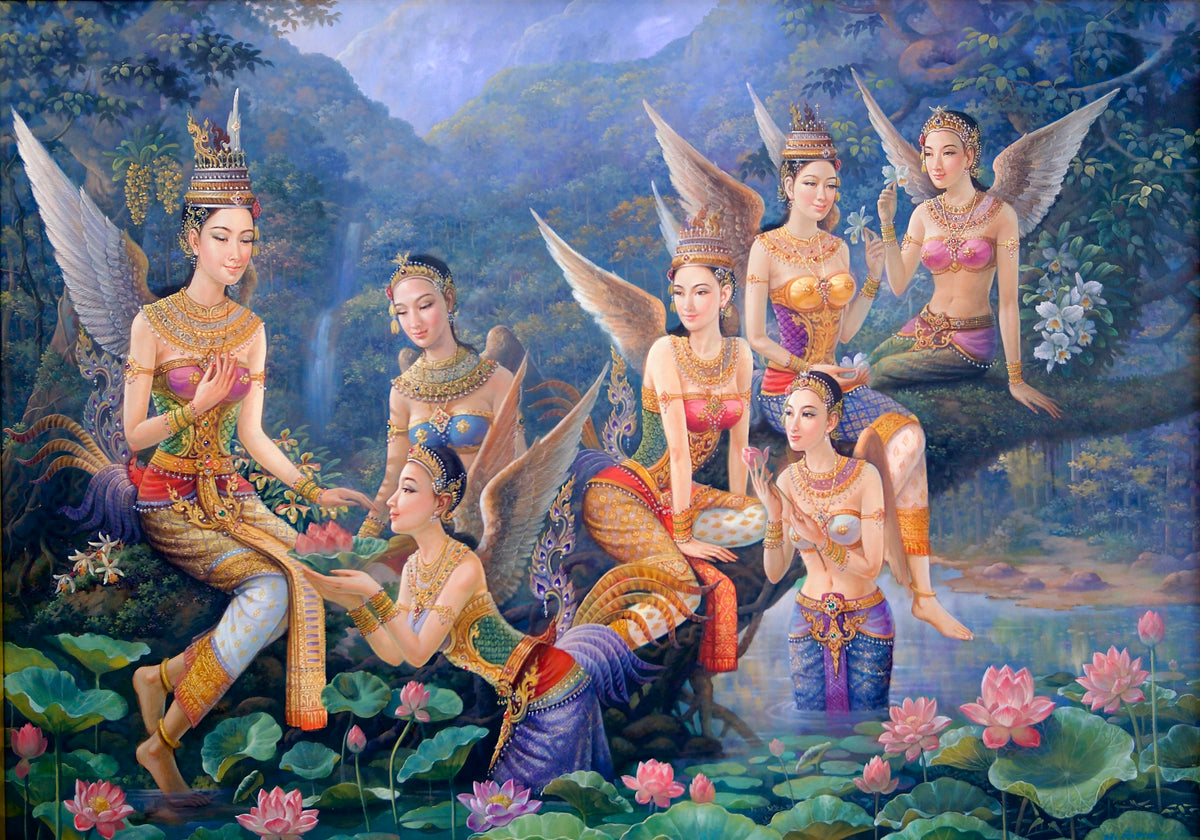 Kinnaree goddess - Sukit  | 170 x 120 cm