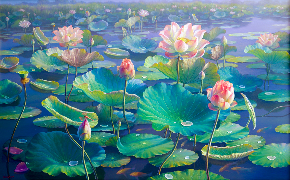 The Water Lilies II – Chaiyo | 160 x 100 cm