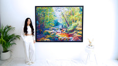 The Beautiful Forest - Kanchana  | 160 X 120 cm