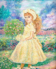 Fairy of Daisy Flowers - Yumi  | 50 x 65 cm