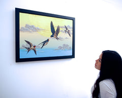 Swallow in the Sky - Thanatchapong  | 70 X 50 cm