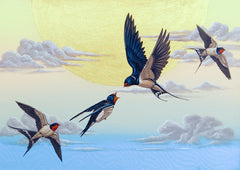 Swallow in the Sky - Thanatchapong  | 70 X 50 cm