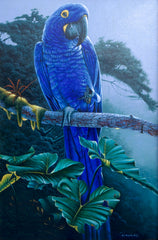 Blue Parrot in the Jungle - Hudsadayuth | 60 x 90 cm