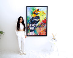 Hornbill Pop Art - Banlay | 80 X 120 cm