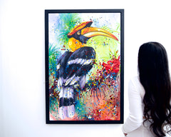 Hornbill Pop Art - Banlay | 80 X 120 cm