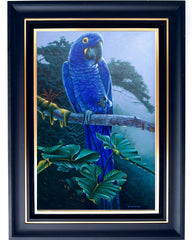 Blue Parrot in the Jungle - Hudsadayuth | 60 x 90 cm