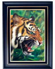 Tiger with Green Eyes - Ketwalin | 50 x 70 cm