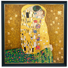 The Kiss – A Reimagined Gustav Klimt Masterpiece by Master Apollon | 200 x 200 cm